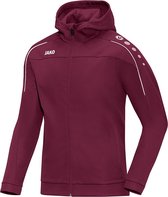 Jako - Hooded Jacket Classico Junior - Jas met kap Classico - 164 - Rood