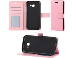 Hoesje - Geschikt voor Samsung Galaxy A5 2017 - Luxe Bookcase - Walletcase Hoes - Portemonnee - Cover - Telefoonhoes - Lichtroze