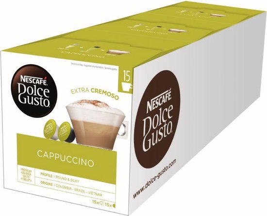 Dolce Gusto Cappuccino capsules - 90 koffiecups bol.com