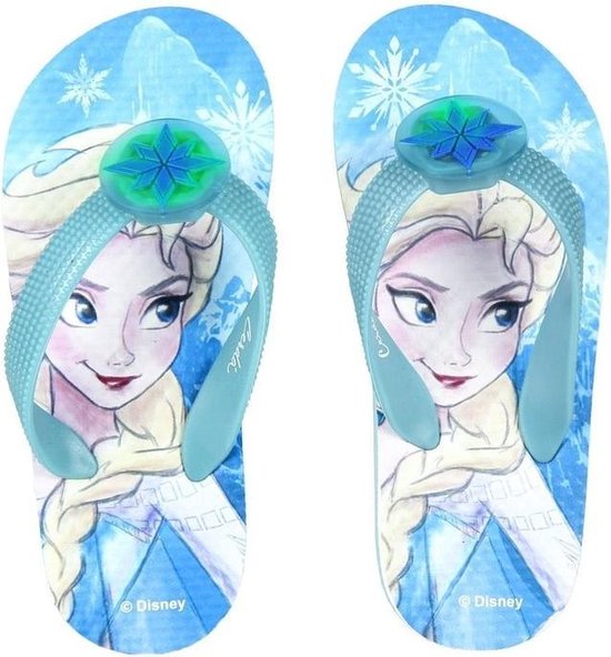 majoor voelen Honger Blauwe Elsa badslippers/teenslippers voor meisjes - Flip flops/slippers  voor kinderen... | bol.com