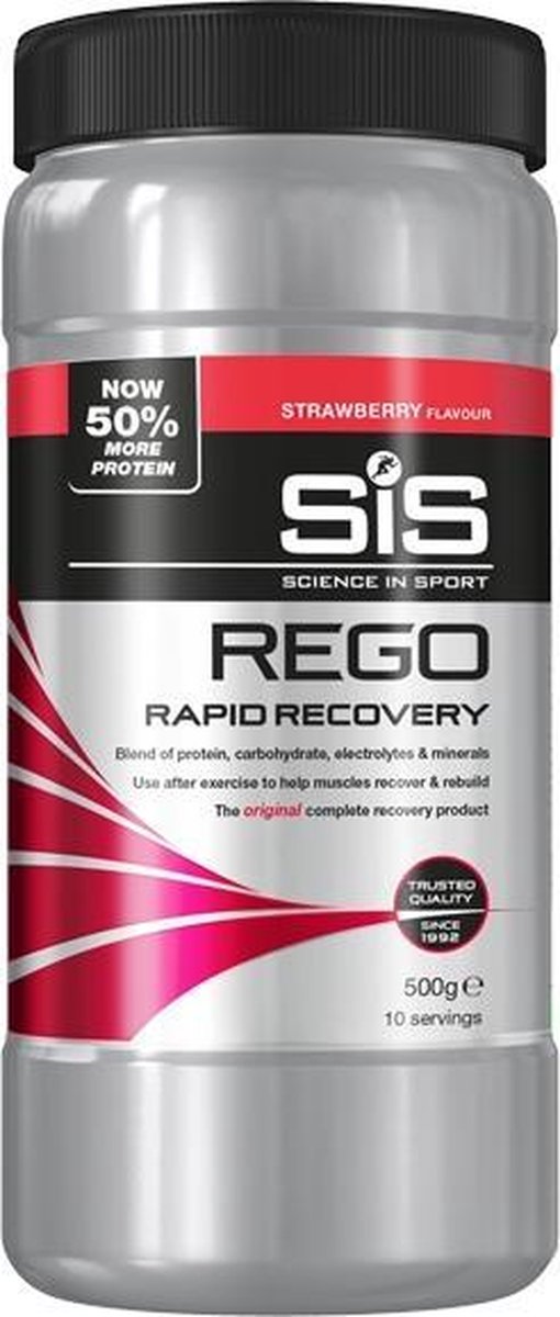 Verbinding inhoud Ingrijpen SiS Recoverydrink Rego Rapid Strawberry 500 gram Eiwit+ | bol.com
