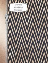 Chevron Wide Ruled Notebook