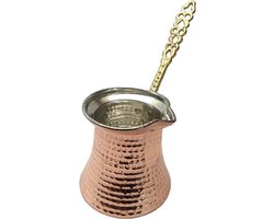 Turkse koperen traditionele koffiekan (melkpan) cezve 225 ml