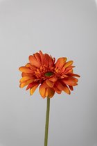 Kunstbloem gerbera - zijde - 1 stuk - 55 cm