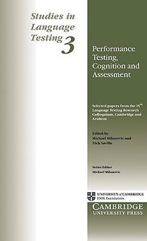 Performance Testing, Cognition and Assessment - cover
