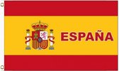 Spanje vlag met tekst