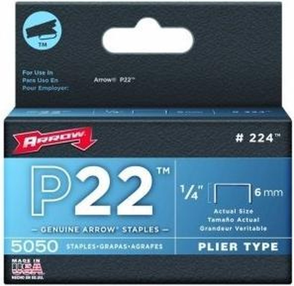 Arrow - Nietjes P22-6 Mm (1X5000) - 224-P22-06 -6230