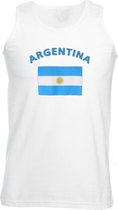 Witte heren tanktop Argentinie S