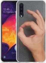 Galaxy A50 Hoesje Circle Hand Game - Designed by Cazy