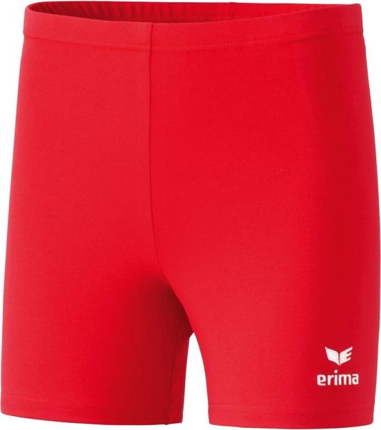 Erima Verona Tight Short Enfants - Rouge / Wit | Taille: 152