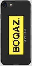 BOQAZ. iPhone 7 hoesje - Labelized Collection - Yellow print BOQAZ