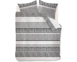 Riviera Maison Primrose Hill dekbedovertrek - Eenpersoons - 140x200/220 - Zwart
