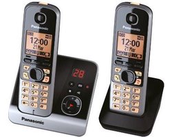 Panasonic KX-TG 6722 GB - Duo DECT telefoon - Antwoordapparaat - Zwart