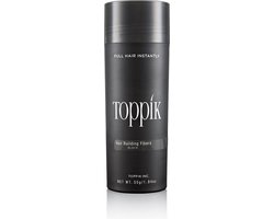 Toppik Hair Building Fibers Zwart - 55 gram - Cosmetische Haarverdikker - Verbergt haaruitval - Direct voller haar