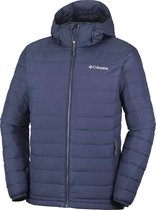 Columbia Powder Lite™ Hooded Jacket - Heren Jas - Gewatteerde puffer Jas met Capuchon - Maat XL - Blauw