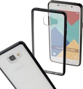 MP Case Transparant protect cover voor de Samsung Galaxy A5 2016 met zwarte randen hard en zacht siliconen Extra versterkt back cover schok dempende hoeken