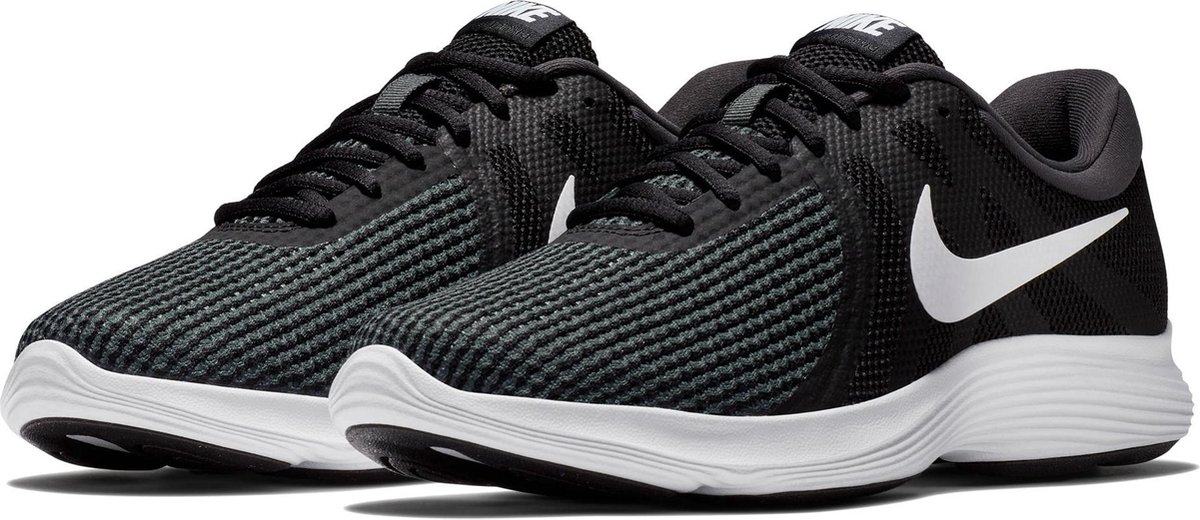 Nike Revolution 4 EU Dames Sportschoenen - Black/White-Anthracite - Maat 40  | bol