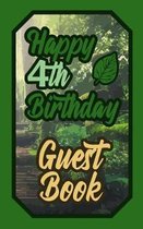 Happy 4th Birthday Guest Book