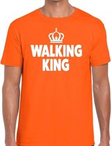 Wandel t-shirt Walking King oranje heren M