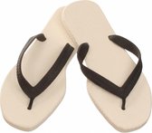 Sarraizienne teenslipper Unisex  Maat 40 - Wit/Zwart