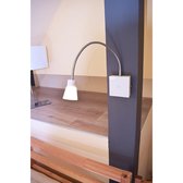 Zoomoi Raze Touch - Wandlamp slaapkamer led met schakelaar - dimbaar - Bedlamp - warm wit licht - Leeslamp - Wit