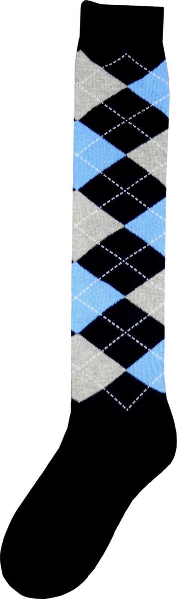 Excellent ruitersok - donkerblauw/grijs/blauw - 43/46