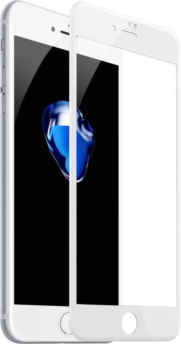 iPhone 8 Plus / 7 Plus Full Cover Tempered Glass - Wit