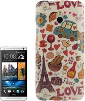HTC One mini M4 - hoes, cover, case - TPU - Parijs