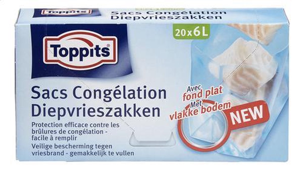 Toppits Diepvrieszakken 6 Liter Zakjes Bol Com