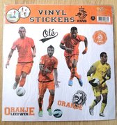KNVB Vinyl stickers voetbal oranje