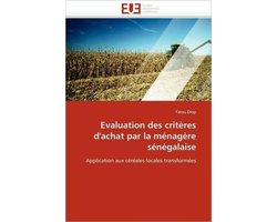 Evaluation des critères d'achat par la ménagère sénégalaise