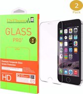 DrPhone 2 x iPhone 7 Plus / iPhone 8 Plus Glas - Glazen Screen protector - Tempered Glass 2.5D 9H (0.26mm)