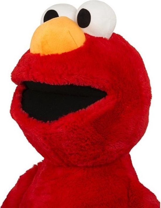 Kruik teleurstellen lelijk Rode grote pluche Elmo Sesamstraat knuffel/pop 100 cm | bol.com