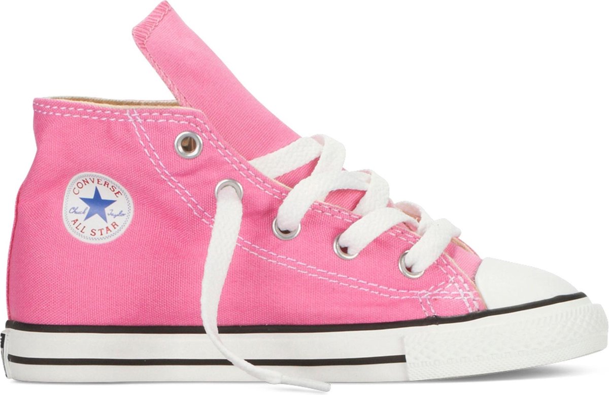 Smerig holte Londen Converse Chuck Taylor All Star Hi Sneakers - Maat 24 - Meisjes - roze/wit |  bol.com