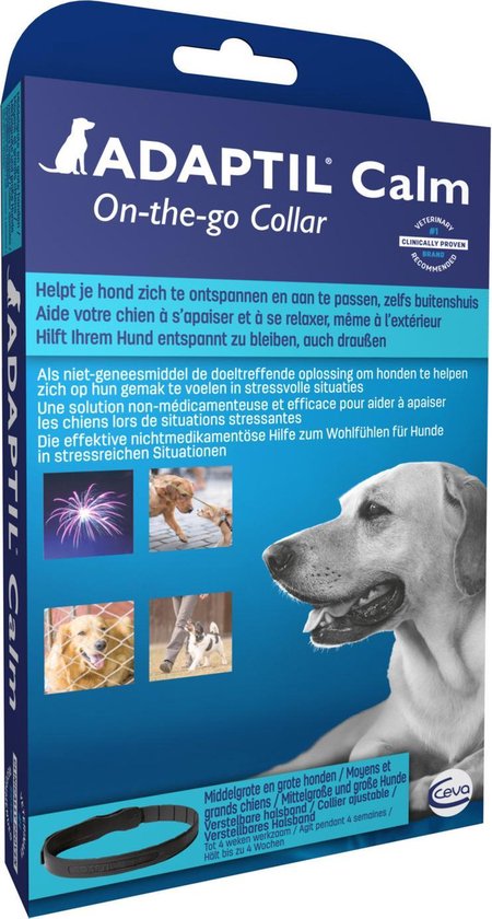 Adaptil Calm Halsband - M/L - 70 cm - Anti-stress halband voor honden |  bol.com