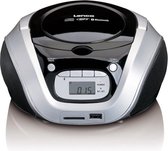 Lenco SCD-330 - Radio CD-speler met MP3, USB, SD en Bluetooth - Zilver