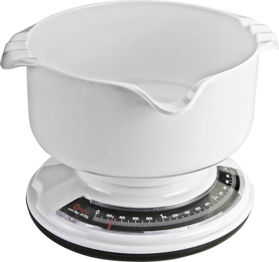Soehnle Culina Pro 5 kg, balance de cuisine mécanique, blanche