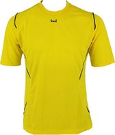 KWD Sportshirt Mundo - Voetbalshirt - Volwassenen - Maat S - Geel/Zwart