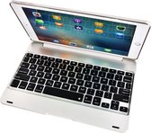 Shop4 - Geschikt voor iPad Pro 9.7 Toetsenbord Hoes - Bluetooth Keyboard Cover Zilver Goud
