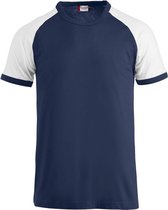 Clique Raglan-T 029326 - Navy/Wit - XL