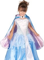 Omkeerbare blauwe en roze prinses cape voor meisjes - Verkleedattribuut