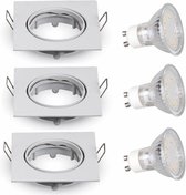 LED inbouwspot - GU10 | Wit (set van 3 stuks)