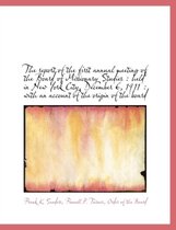 The Report of the First Annual Meeting of the Board of Missionary Studies