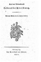 Karl von Dittersdorfs lebensbeschreibung, Seinem sohne in die feder diktirt