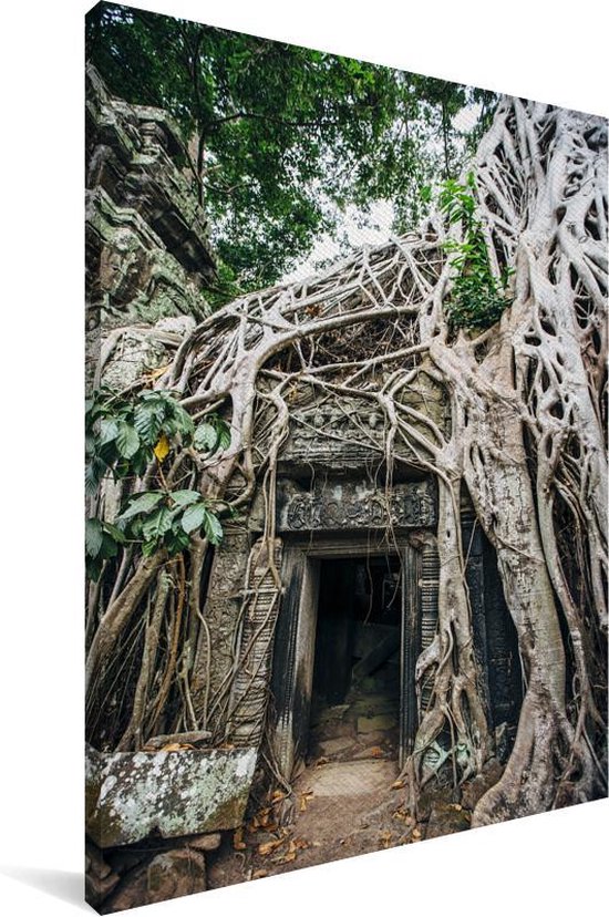 Ruines à Angkor Wat Toile 20x30 cm - petit - Tirage photo sur toile (Décoration murale salon / chambre) / Villes asiatiques Peintures sur toile