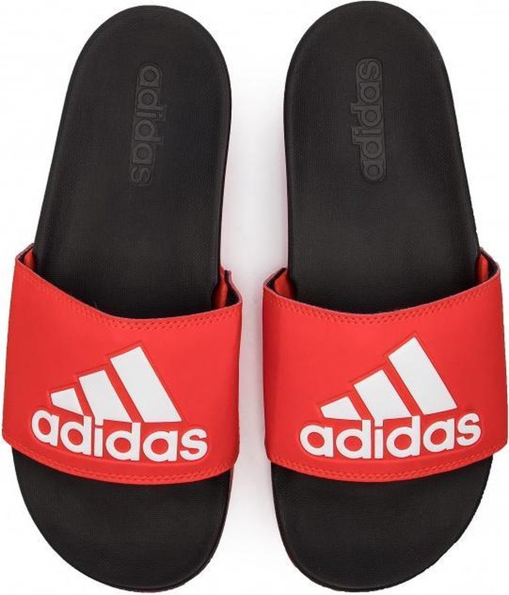 adidas Slippers - Maat 38 - Unisex - rood/ wit/ zwart | bol.com