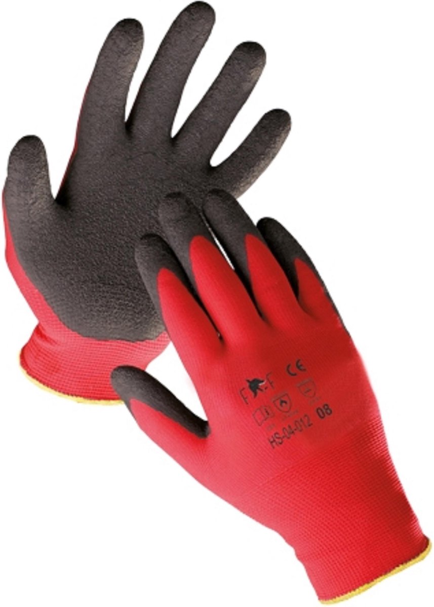 Fridrich & Fridrich FF HORNBILL LIGHT handschoen 01080081 - 12 stuks - Rood - 9