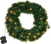 Kerstkrans - 40 cm - met LED verlichting