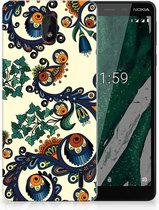 Nokia 1 Plus TPU Hoesje Design Barok Flower