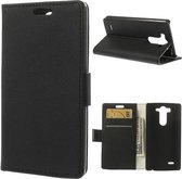 LG G3 S Wallet Stand Flip Hoesje Zwart